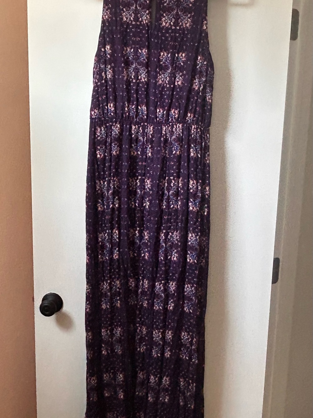 Women's Purple Floral Maxi Dress